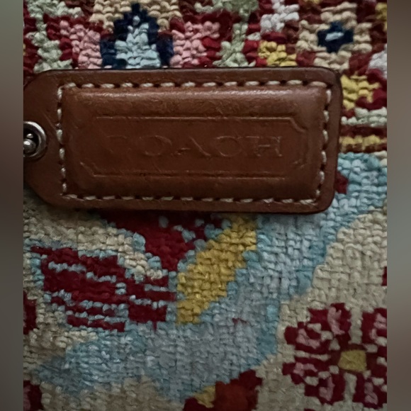 Coach tweed bag vintage coach leather tag and coach label inside - Picture 3 of 3